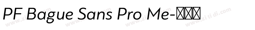 PF Bague Sans Pro Me字体转换